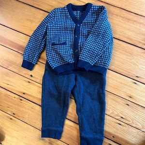 Janie and jack matching sweater and joggers